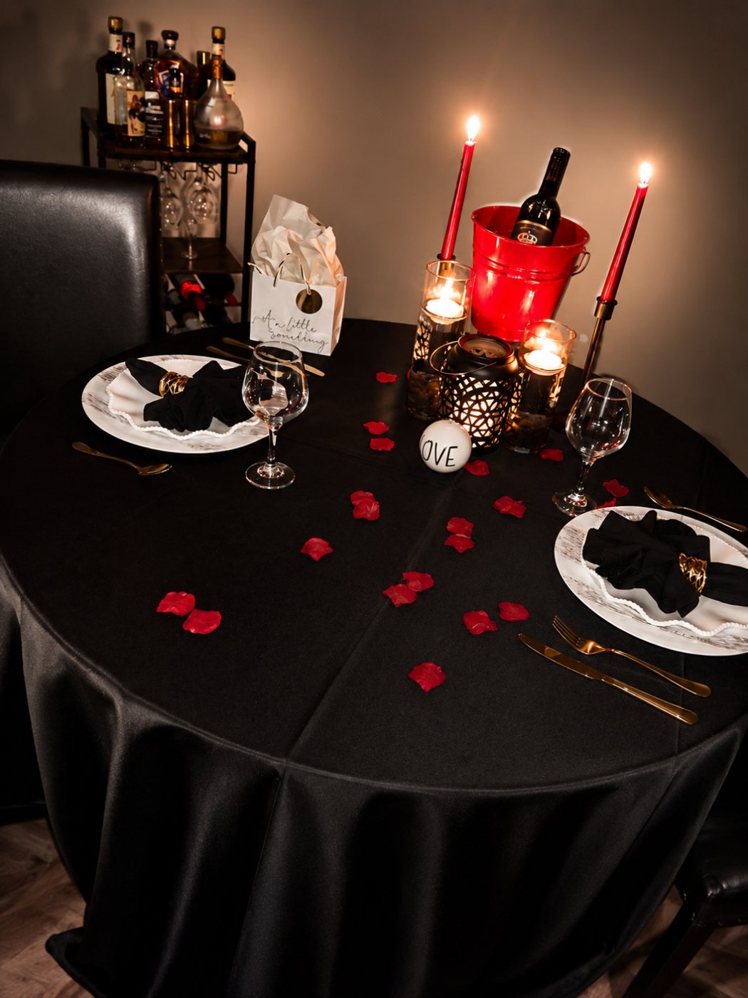 Candlelit private dinner for two