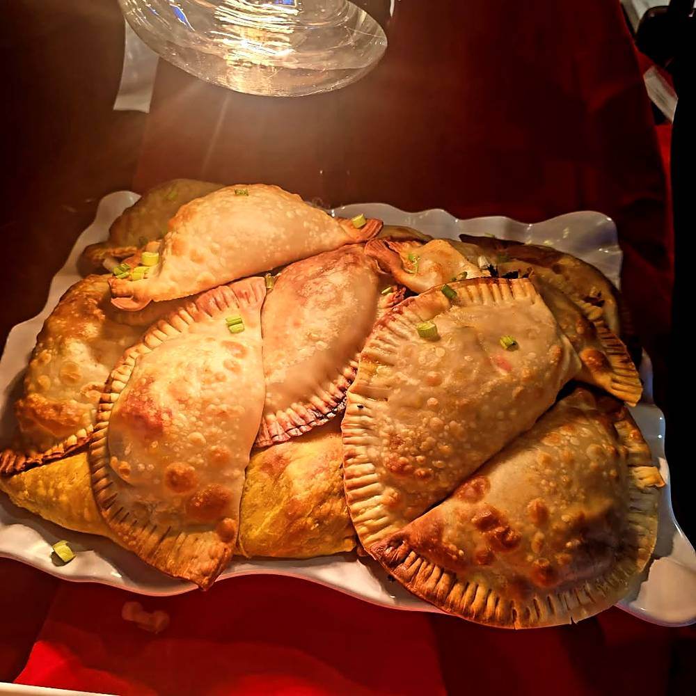Hand-crimped pop-up empanadas